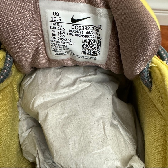 Nike Air Max 1 Travis Scott Cactus Jack Saturn Gold Size 10.5 - Picture 6 of 6